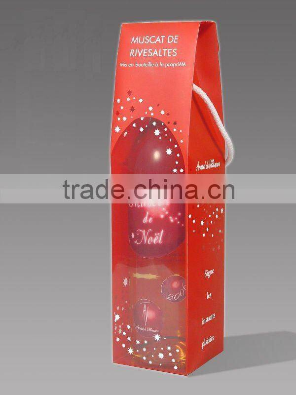 Promotion plastic wine box, wine packing box, gift box