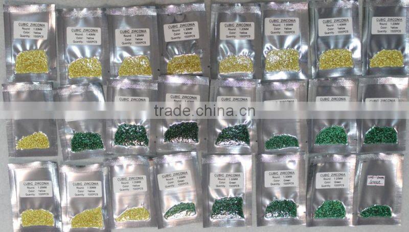 Best Quality Sparkle 0.9mm-3mm Round Synthetic Diamond Cubic Zirconia, Loose Cubic Zirconia for Jewelry Design