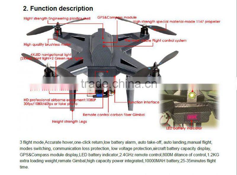 2.4G Professional Drone with GPS&Compass module