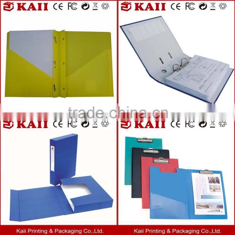 Custom pocket file folder with clips, plastic file folder,presentation folder,paper file folder manufacturer in China for years