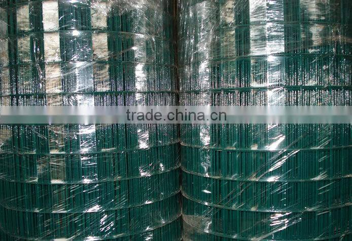 Hebei Shuolong supply 0.9mx30m 19 Gauge Green PVC coated welded wire mesh roll for UK Supermarket