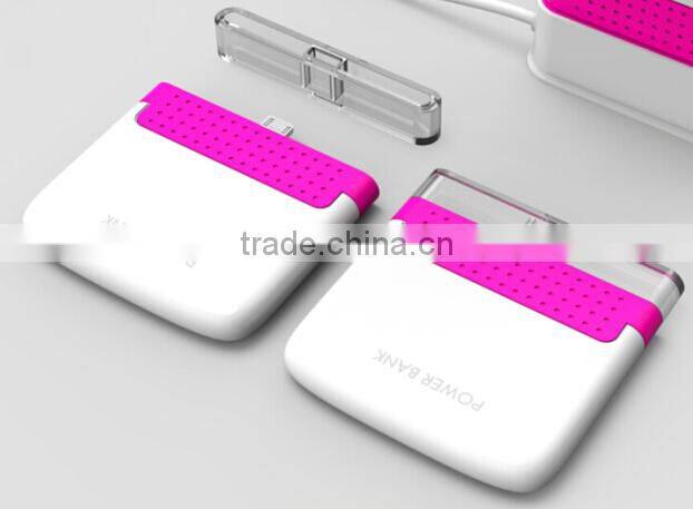 2016 Hot universal portable power bank one time use power bank 1000mah