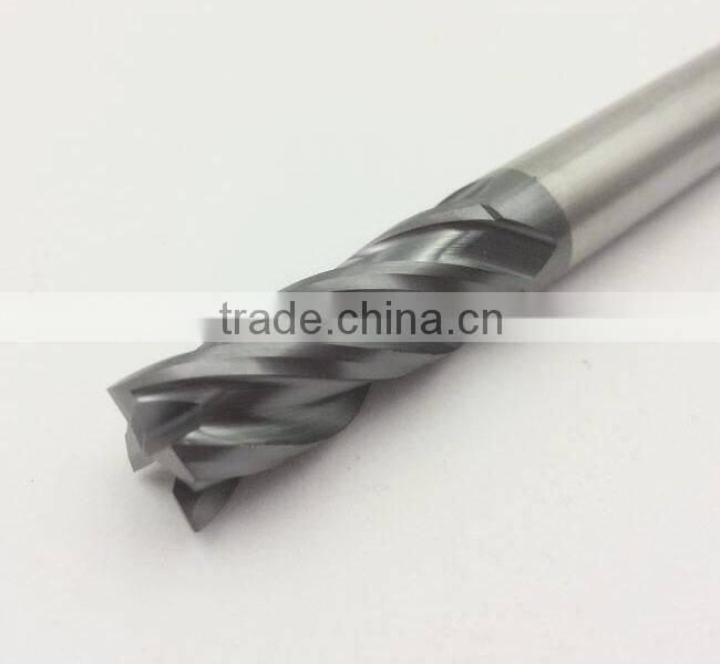Hot sale 55 HRC cnc carbide tip end mill cutter