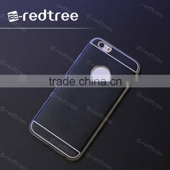 aluminum+matte tpu cell phone cases for brand mobiles