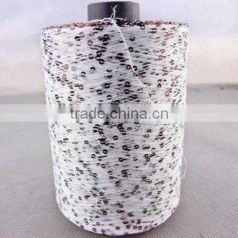 sequin yarn with nylon thread fancy yarn