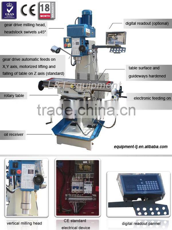 ZX5325C Mini 3 In 1 Lathe Drilling and Milling Machine Machinery