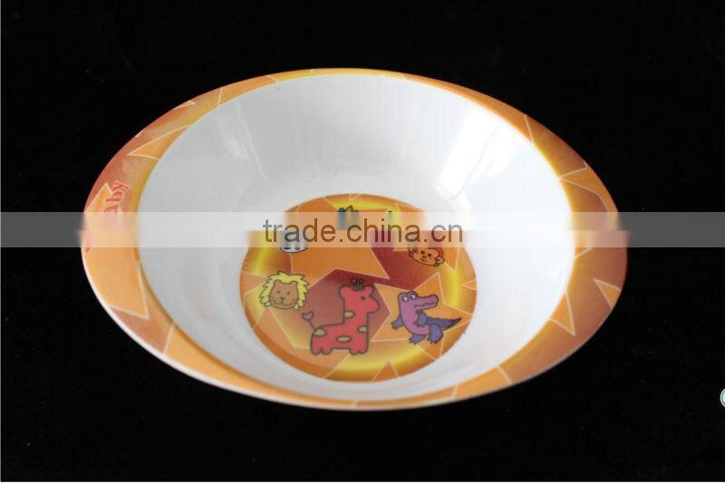 cartoon baby melamine bowl