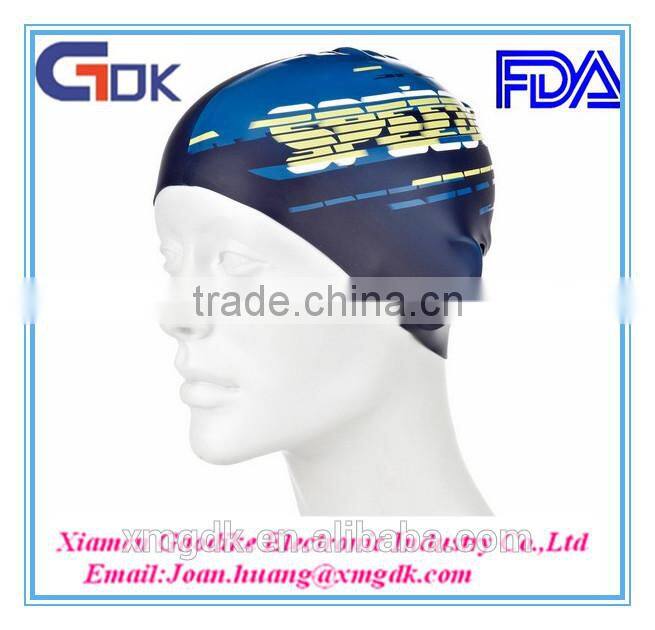 Muti-color Waterproof Custom Silicone Swimming Cap