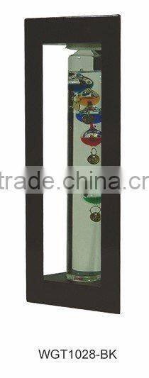 China Manufacture Triangular Wooden Frame Galileo Thermometer