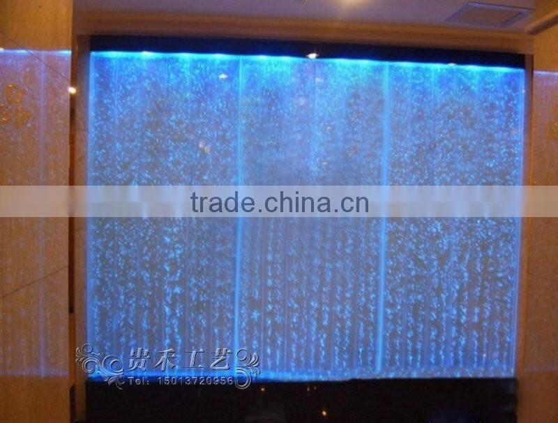 double wall stainless steel water curtain wall,acrylic double water bubble wall