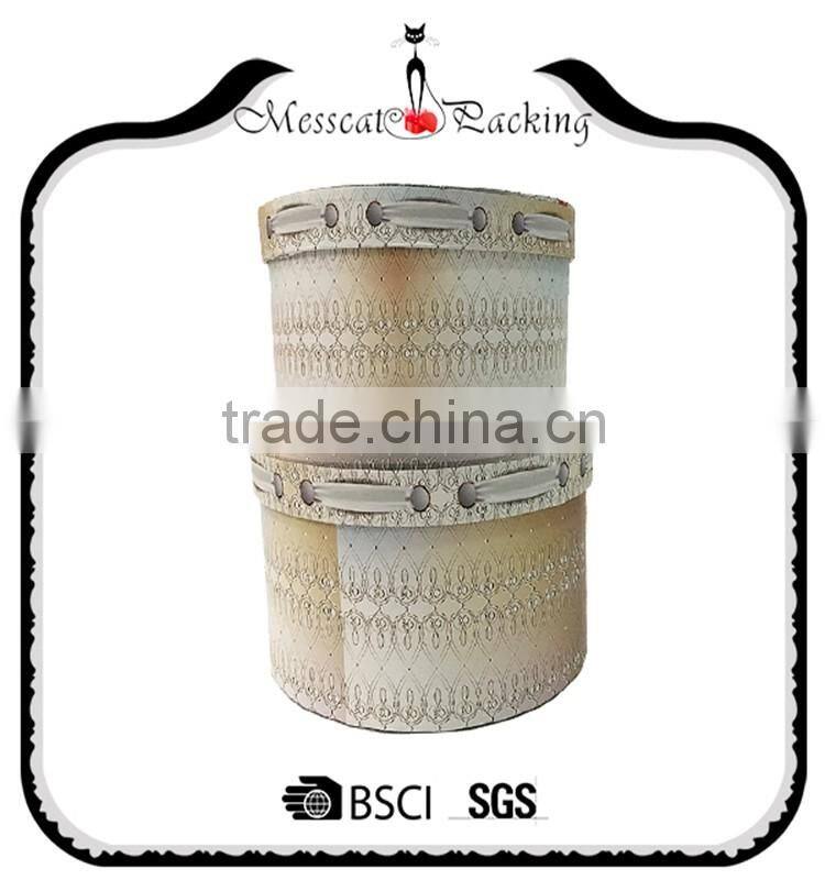 2016 Factory Price Small Cardboard Paper Empty Round Gift Box for Sale