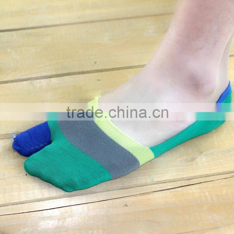 Man toe socks shallow mouth bamboo fiber stealth boat socks Peas shoes