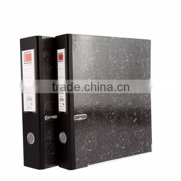 Most popular expanding marbling color a4 fc 2 inch 3 inch hard paper clip file folder