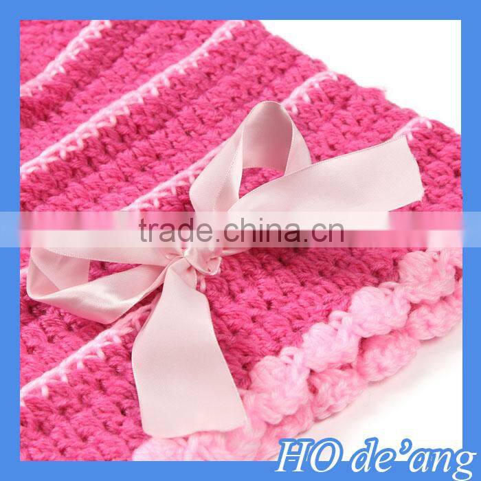 HOGIFT 2015 New Newborn Costume baby hat short pants set handmade Knit crochet photography props 2 pcs outfits