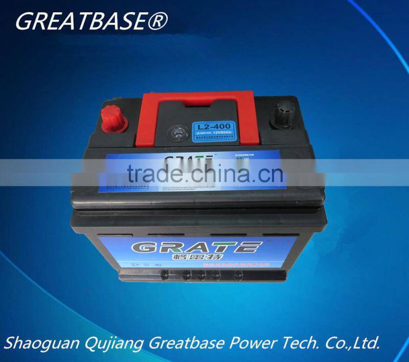 high quality DIN 54320MF-12V43Ah car batteries maintenance free