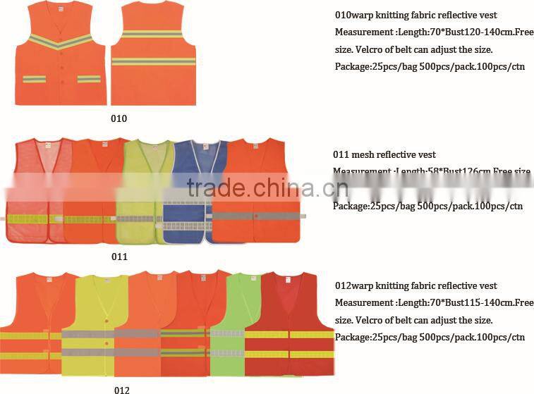 Low price EN ISO 20471Roadway safty clothing with reflective tape