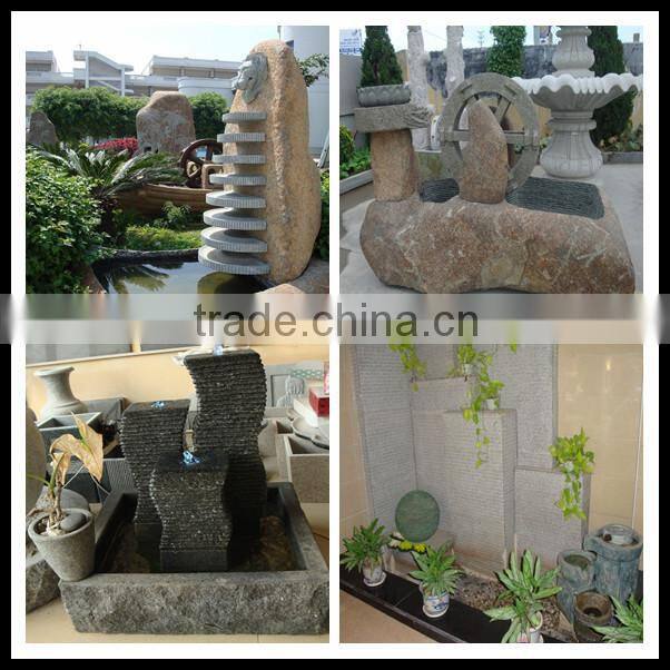Indoor Hand Carved Natural Stone Small Waterfall Buddha Fountain