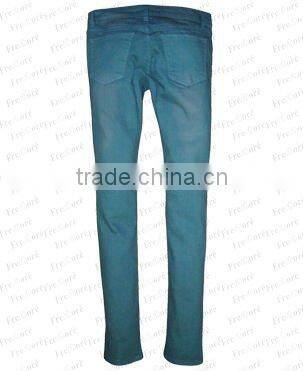 High Quality Cotton Colour Lady's Denim Jean
