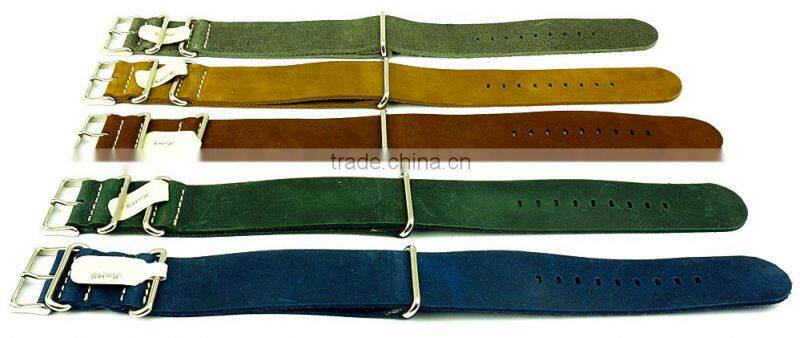 High Grade Genuine Leather Nato Watch Straps
