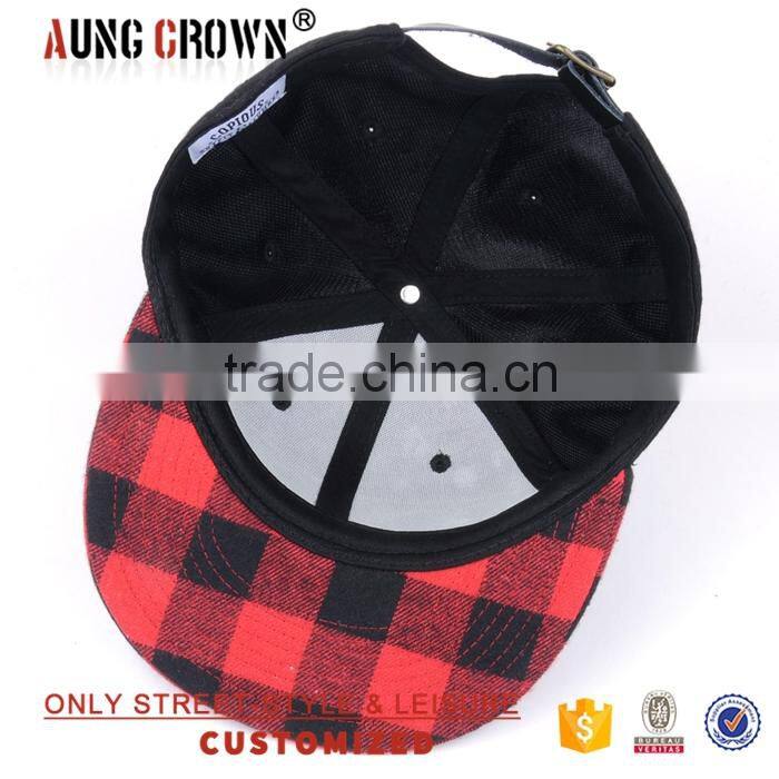 Fashion hip-hop custom made 3d embroidered snapback cap hat