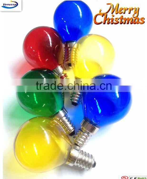 S45/P45/G45 led holiday lighting christmas bulb with UL CE RoHS US UK 24V 0.5W