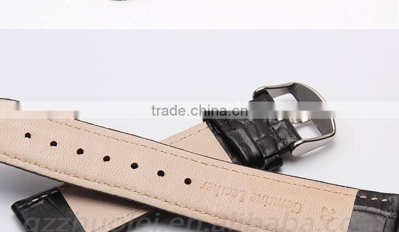 2015 new style imported calfskin leather Watch Bracelet Black Brown 20mm wholesale 3PCS