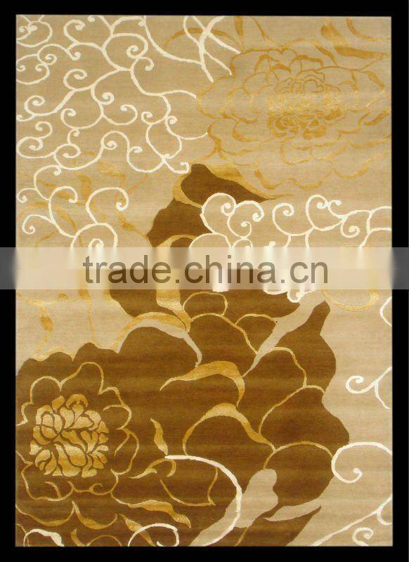 650 Brown Gold Tufted Carpet