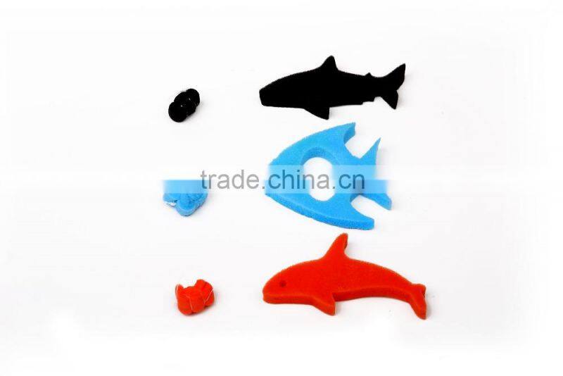 Patented Toys !!! Simulative Lures with Fiberglass Fishing Rod