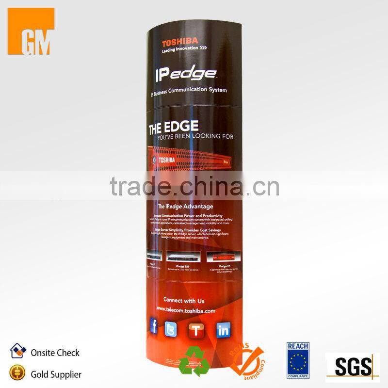 Cardboard Totem Display Paper Totem Kiosk Display Standee