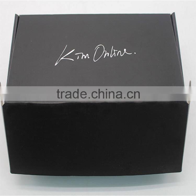 Custom Cardboard Recyclable Storage Black shoes box