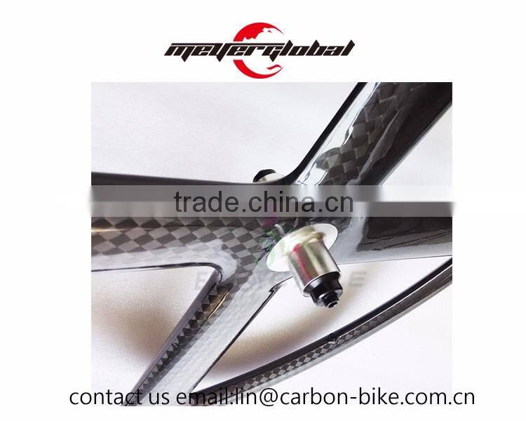 MeyerGlobal 4-Spoke Carbon Track Bike Clincher Wheels Fixed Gear Wheelset Carbon Bike Wheels Single Speed T800
