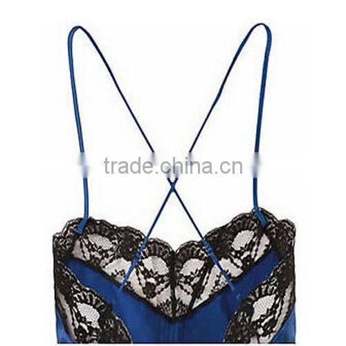 New Sexy Satin Lace Robe Sleepwear Lingerie Nightdress G-string Pajamas Women