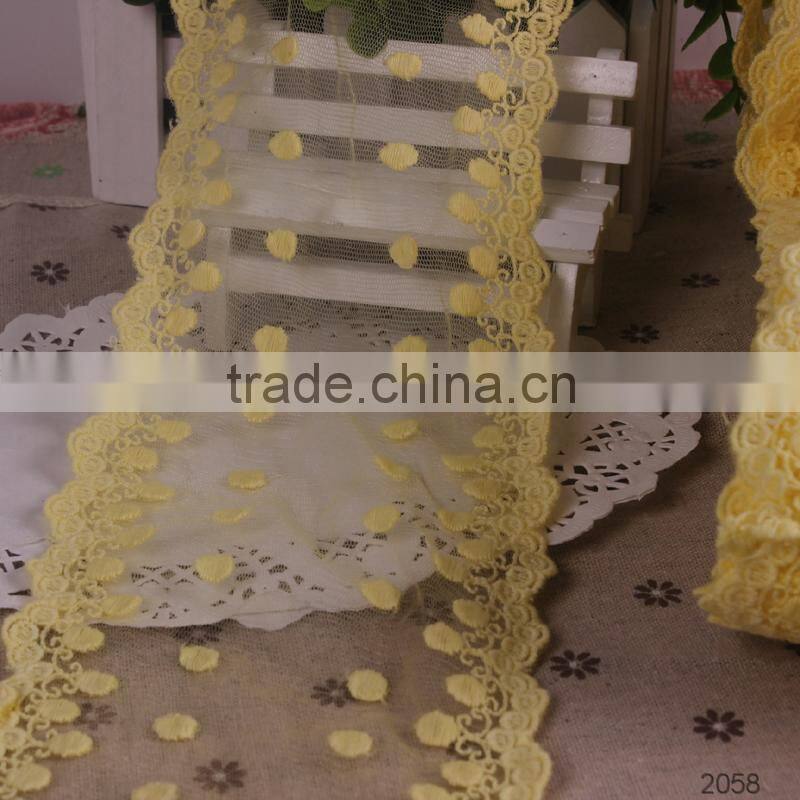 new fashion embroidery designs flower lace trimming have stock