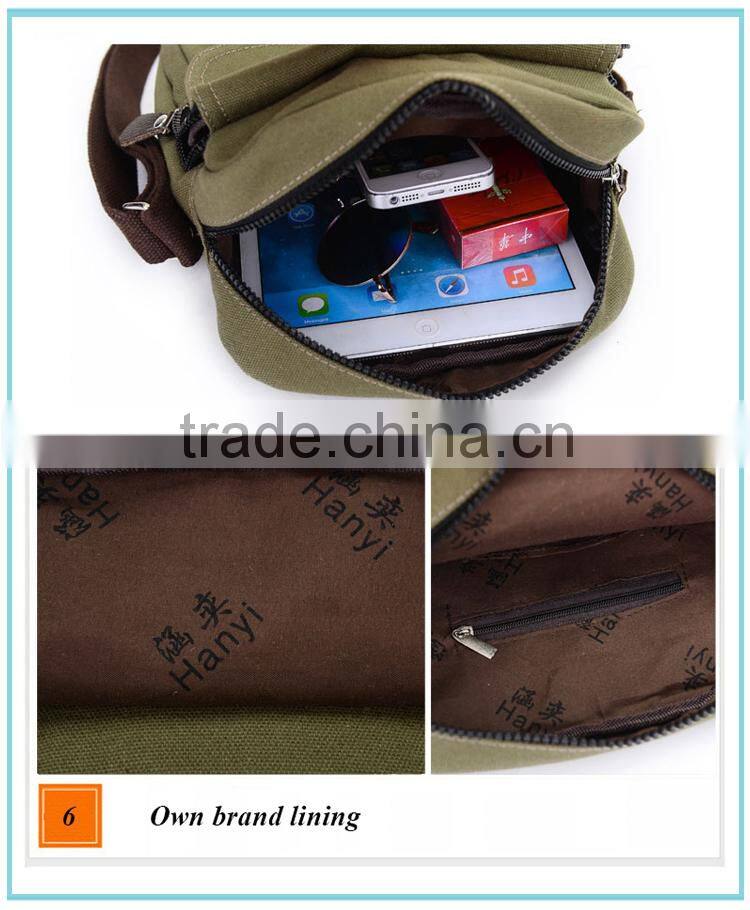 high quality blank vintage canvas wholesale messenger bags for teens