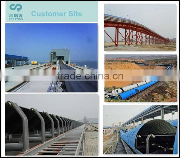 2015 newest china's CREATION steep high inclined angle conveyor used in mining,industry,cement