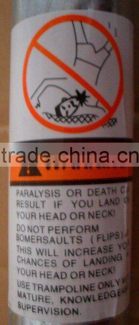 8FT Big Recreational Round Garden Trampoline with Safety Enclosure and Weather Cover