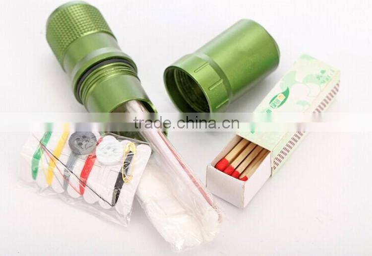 Outdoor pill bottles Aluminum keychain hanging bottle mini waterproof first aid sealed Bottles