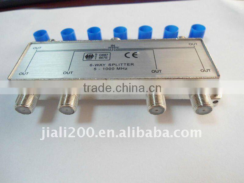 6 Way CATV Splitter