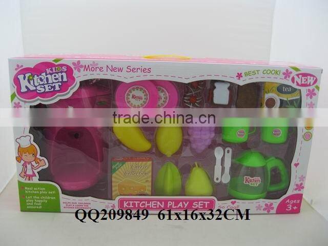 Funny plastic kitchen play toy set ,cooker play set for boys & girls