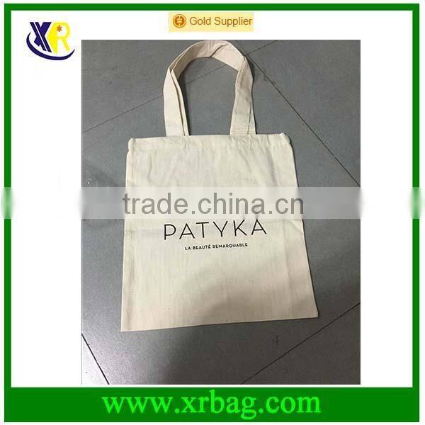 Custom logo printed cotton tote bag