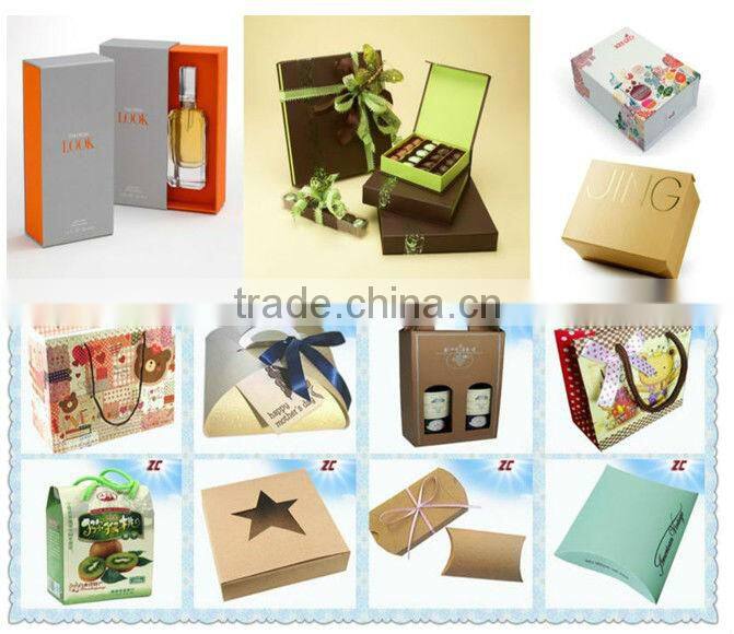 Chinese red and gold stamping folding box for wine gift