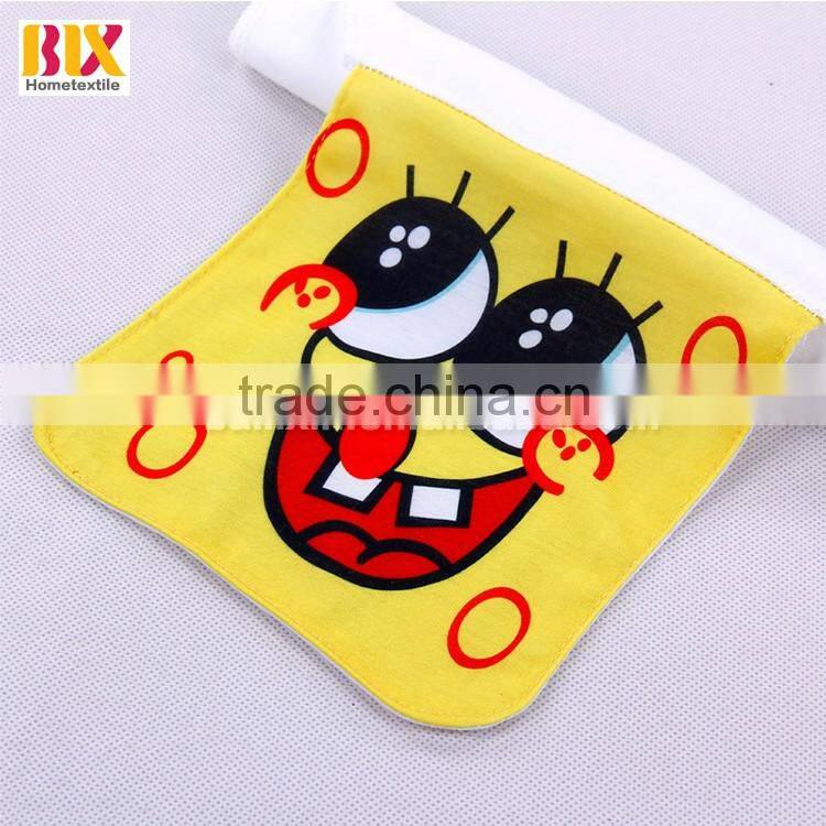 cotton gauze cartoon printed baby back sweat cloth