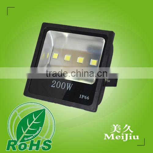 200W 16000LM 80lm/w San'an chip 120degree PF0.6 CRI75 IP65 AC85-265V 8030 Cool white 6000-6500k LED Floodlight
