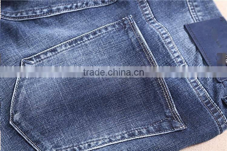 Manufacture fashion men gender spring mid-waist straight loose denim jeans pants