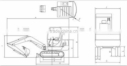 Most popular 0.07m3 bucket capacity new mini excavator YC25-8 with high quality and cheap price