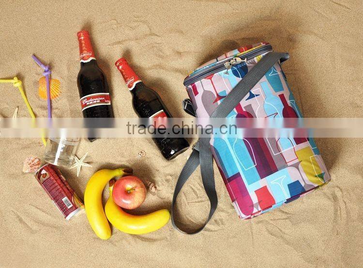 two bottles outdoor picnic insulated cooler wine cooler bag