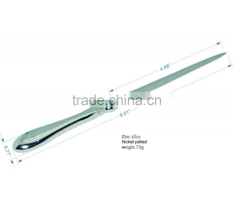 Letter Opener / Envelope Opener / Mail Opener / Paper knife.zinc alloy with box packing
