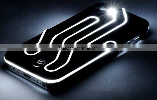 colorful road lines LED flashing case for iphone 5/6/6+