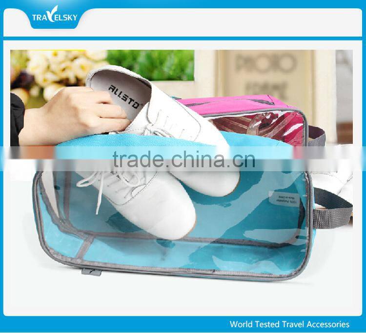 Zipper Fabric Travel Shoe Bag