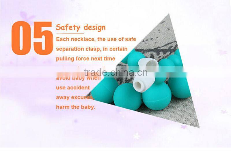 Hot multiple bead glow in the dark silicone necklace good effect